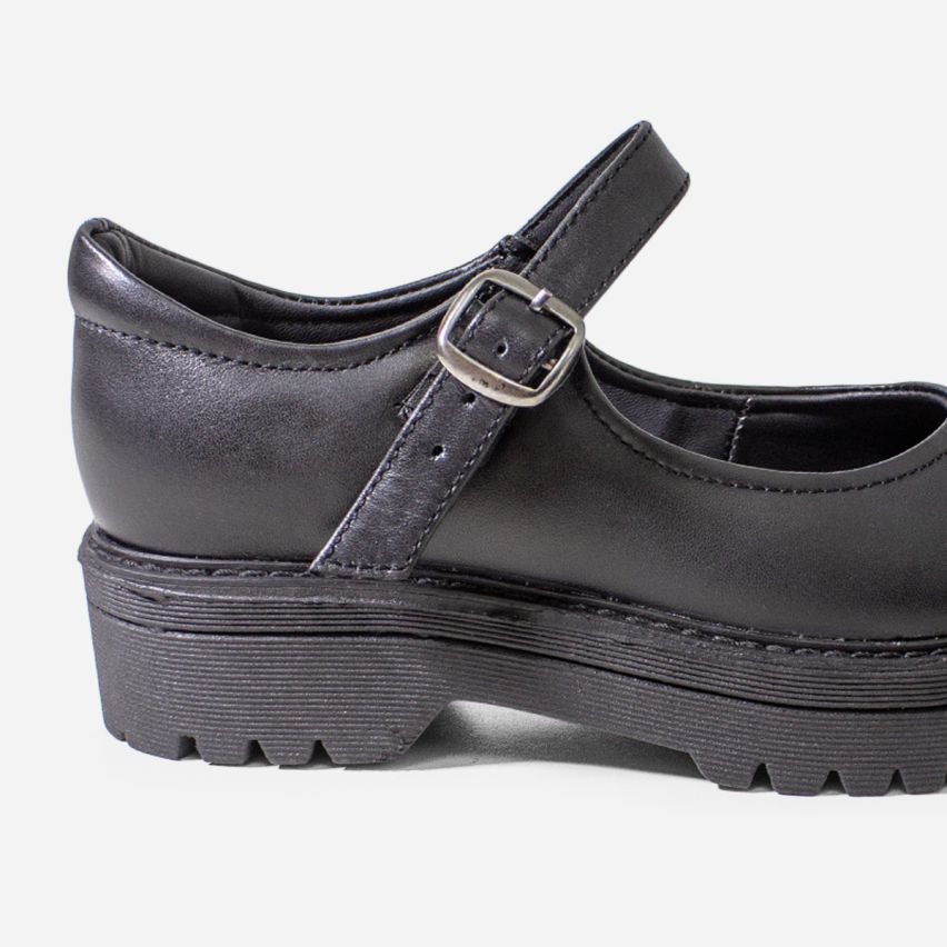 Zapato Puro Cuero 1078 B -  Negro