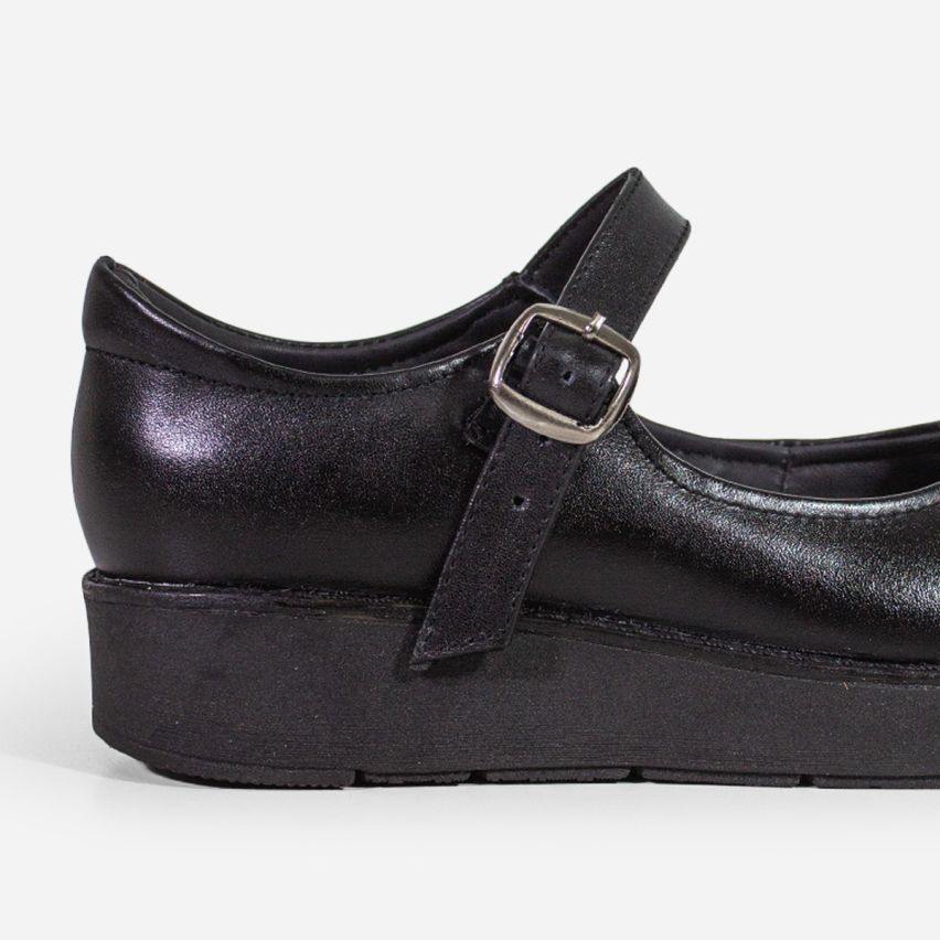 Zapato Puro Cuero 1078 C -  Negro