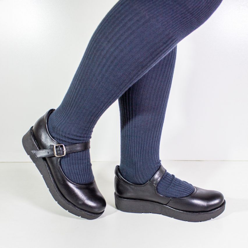 Zapato Puro Cuero 1078 C -  Negro