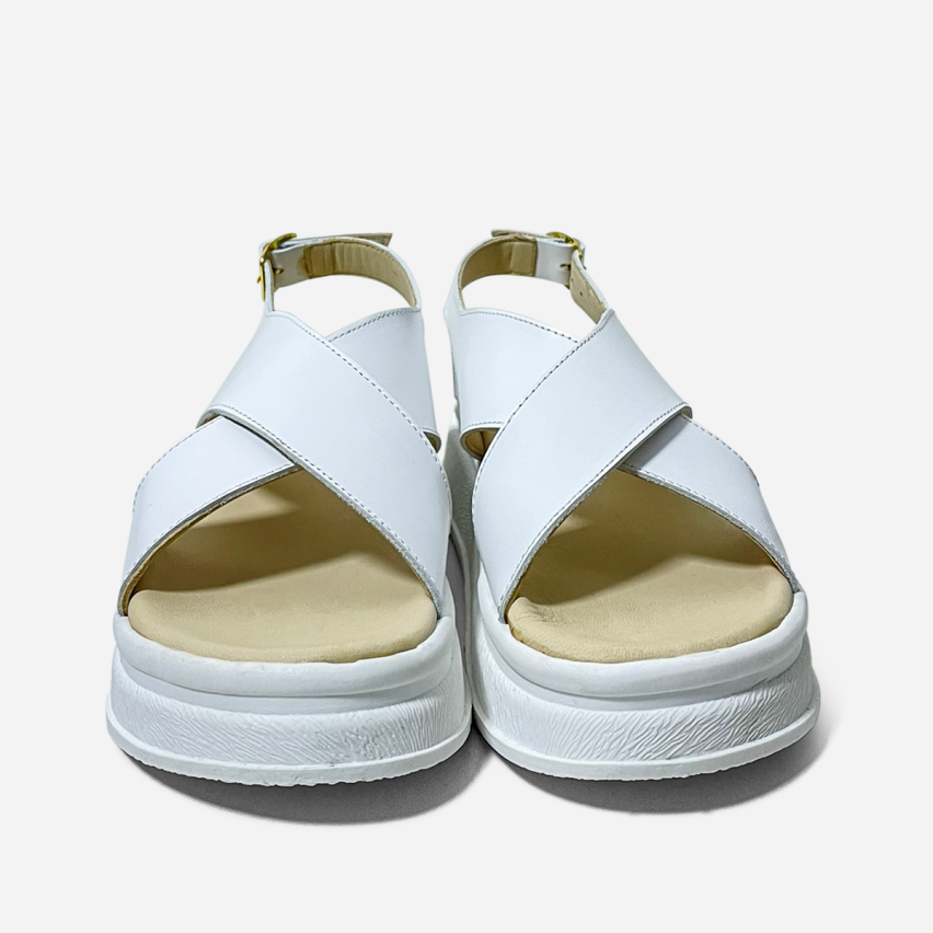 Sandalia Puro Cuero 1095 Blanco