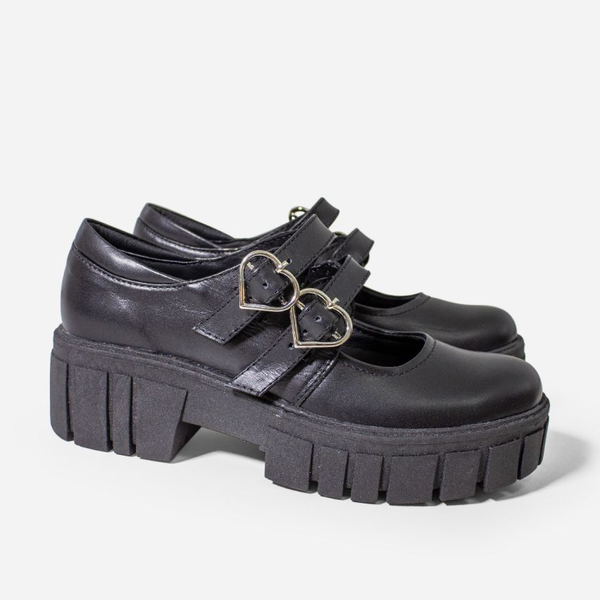 Zapato Puro Cuero 1105 -  Negro