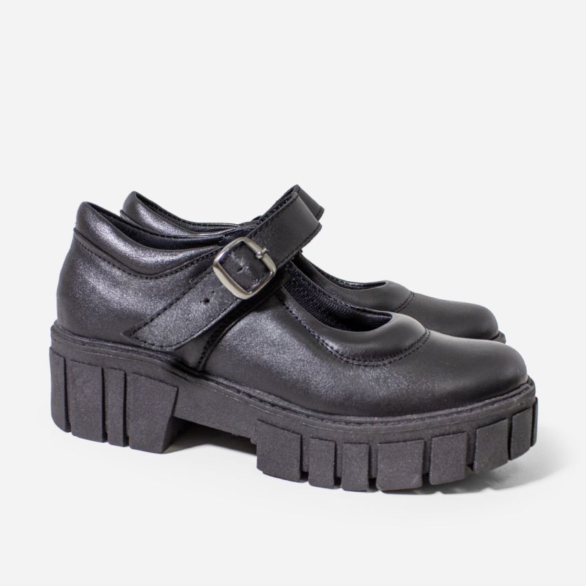 Zapato Puro Cuero 1098 A -  Negro