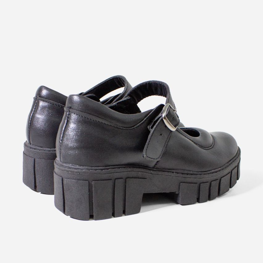 Zapato Puro Cuero 1098 A -  Negro