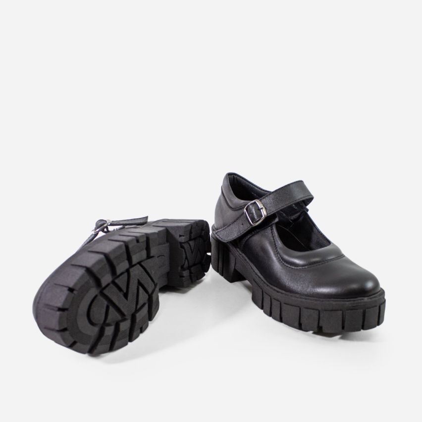 Zapato Puro Cuero 1098 A -  Negro