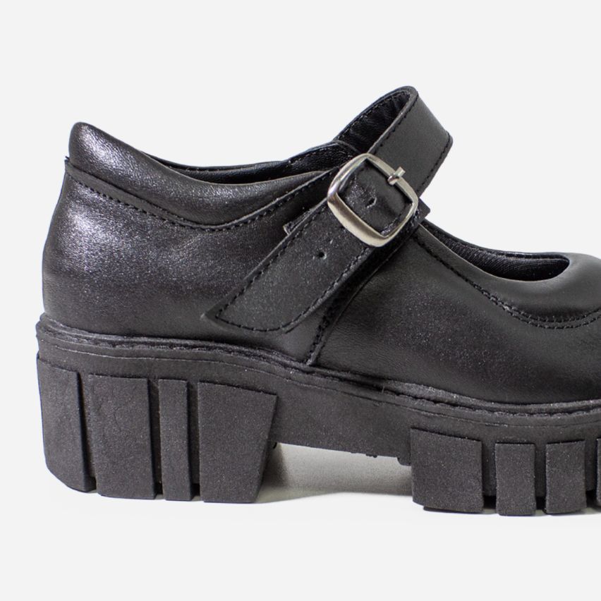 Zapato Puro Cuero 1098 A -  Negro