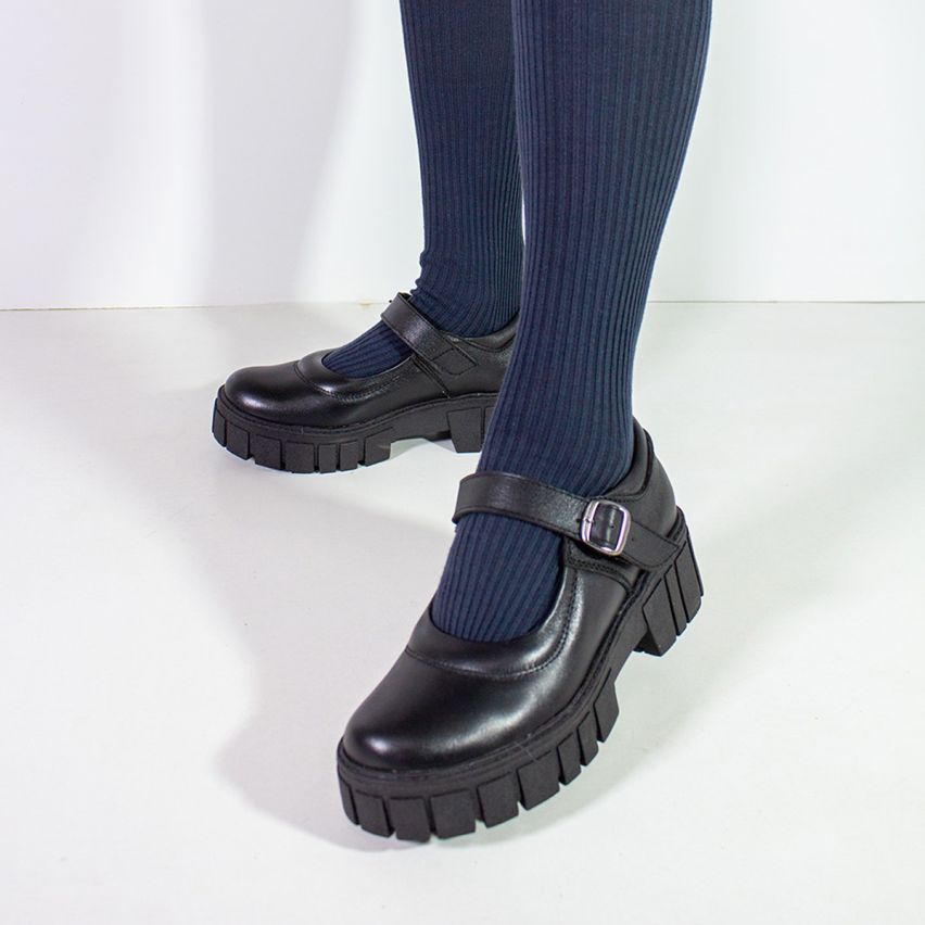 Zapato Puro Cuero 1098 A -  Negro
