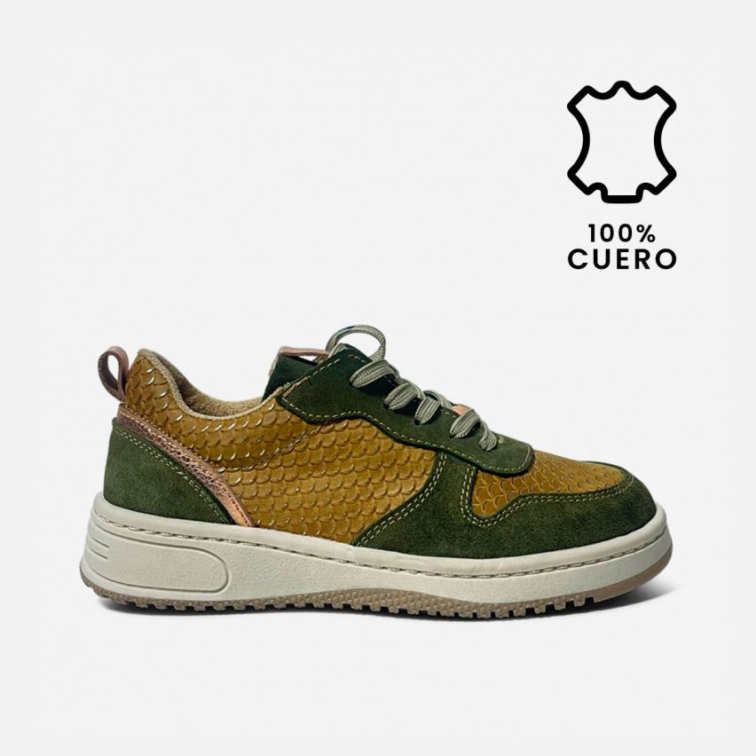 Zapatilla Puro Cuero 1102 Croco