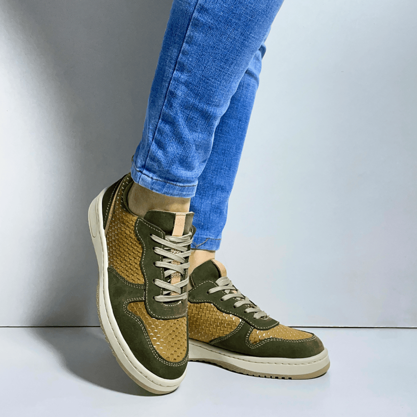 Zapatilla Puro Cuero 1102 Croco