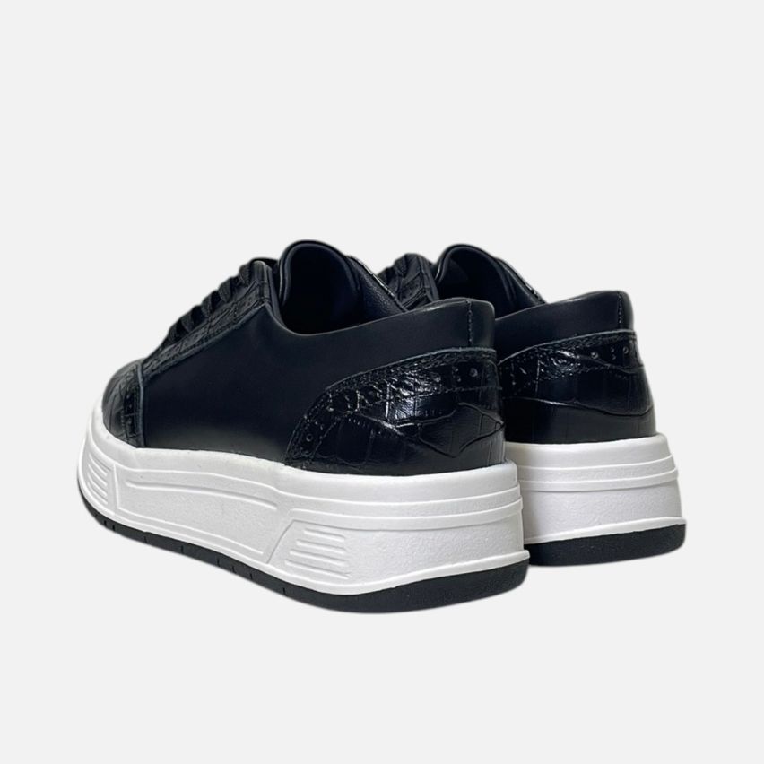 Zapatilla Puro Cuero 1125Negro