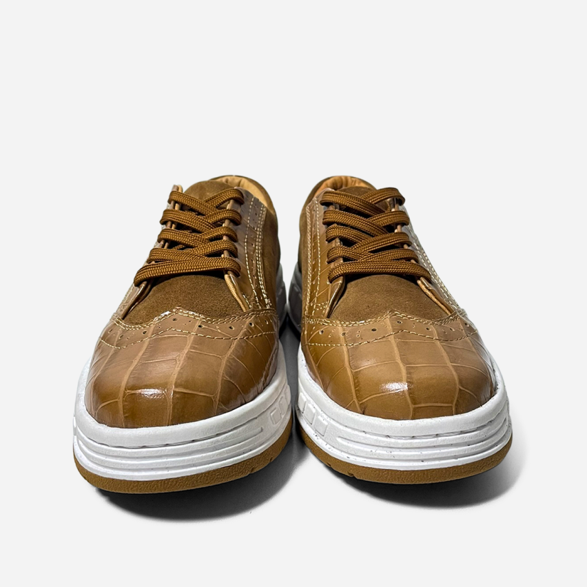 Zapatilla Puro Cuero 1125 Caramelo
