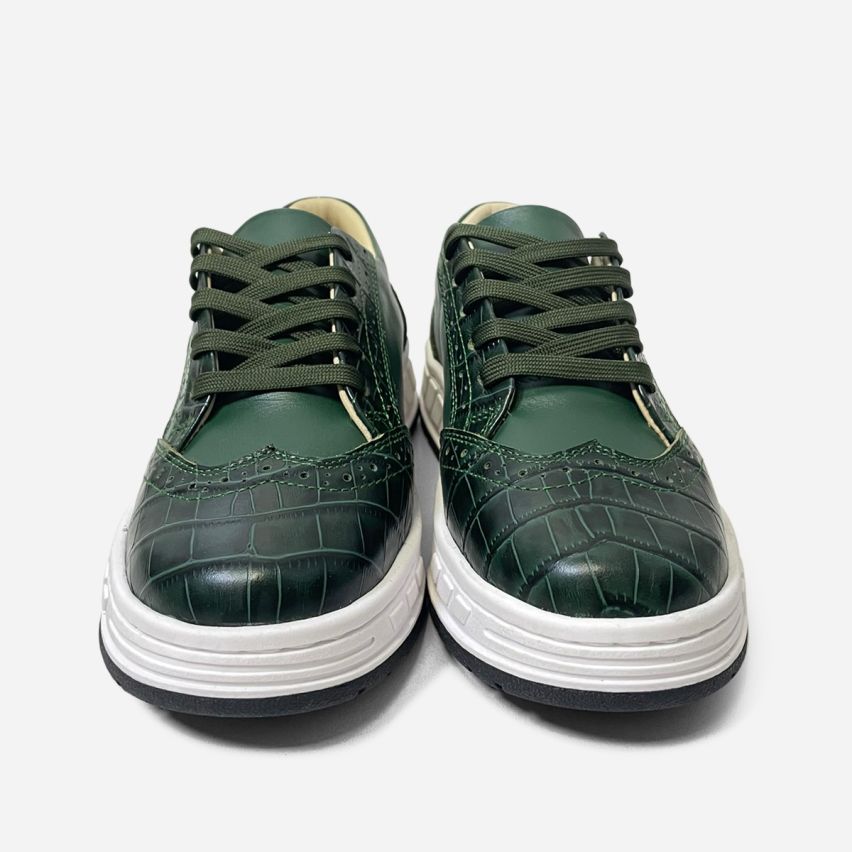 Zapatilla Puro Cuero 1125 Verde
