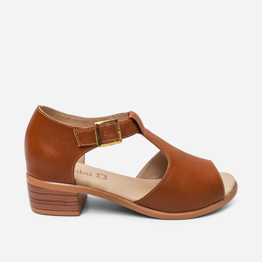 Sandalia Puro Cuero 1130 Miel