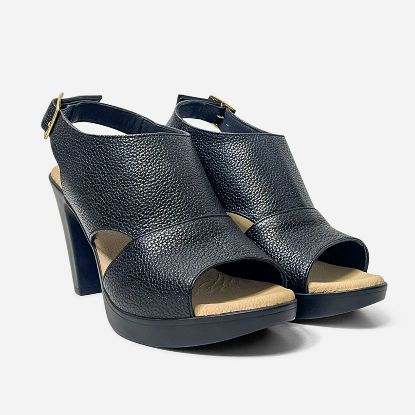 Sandalia Puro Cuero 1135 Negro