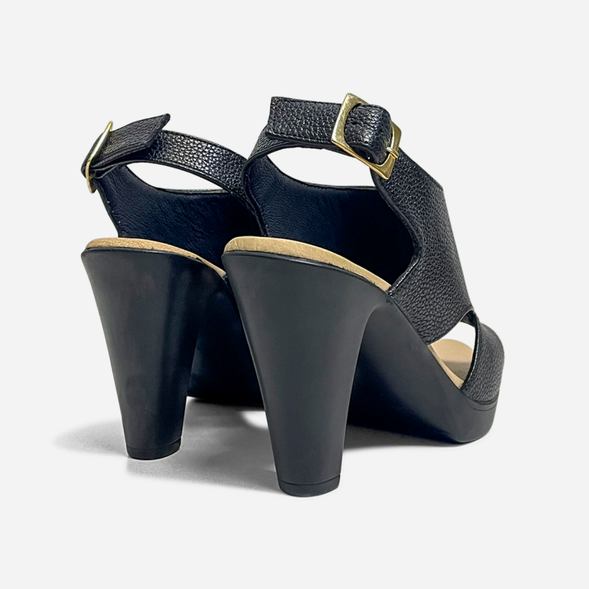 Sandalia Puro Cuero 1135 Negro