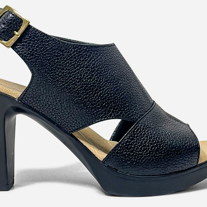 Sandalia Puro Cuero 1135 Negro