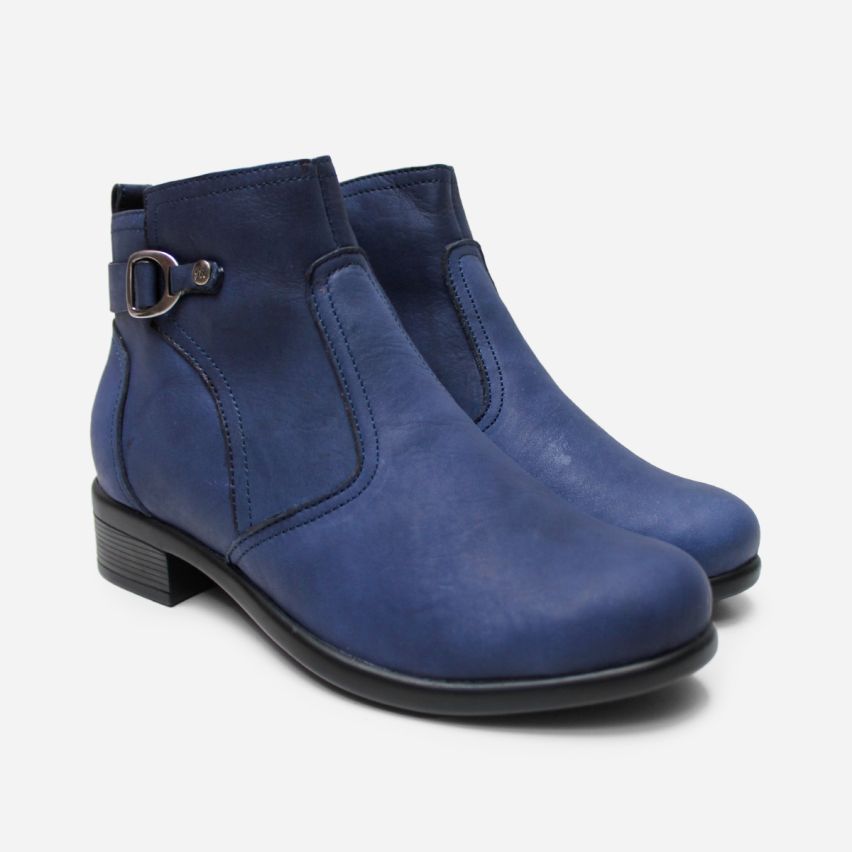 Botin Puro Cuero 1153 Azul