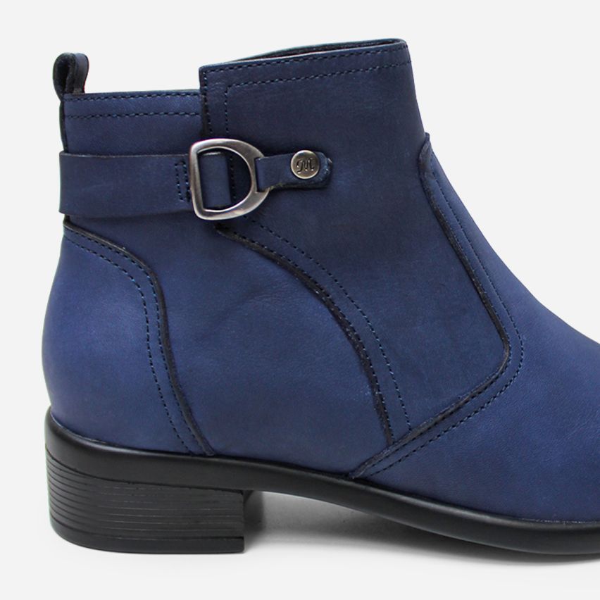Botin Puro Cuero 1153 Azul