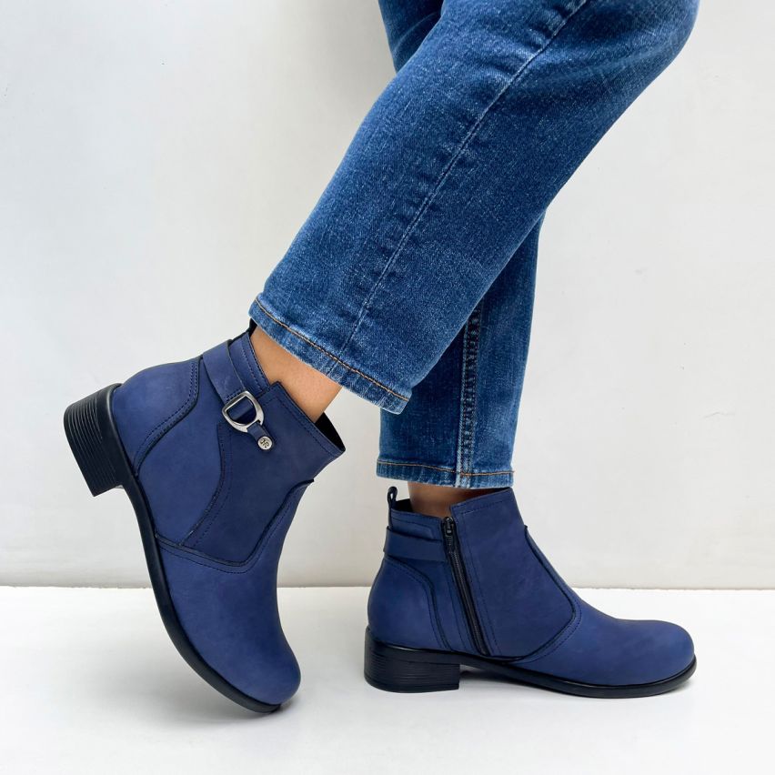Botin Puro Cuero 1153 Azul