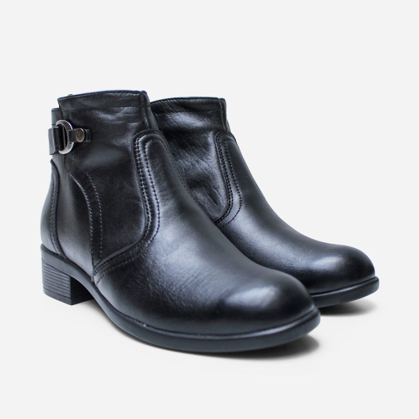 Botin Puro Cuero 1153 Negro TA