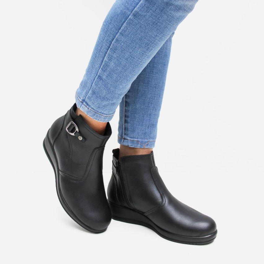 Botin Puro Cuero 1153 Negro
