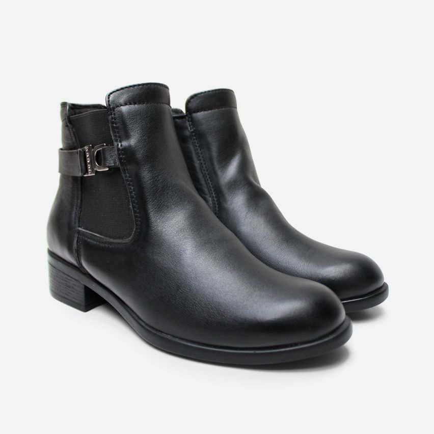 Botin Puro Cuero 1159 Negro