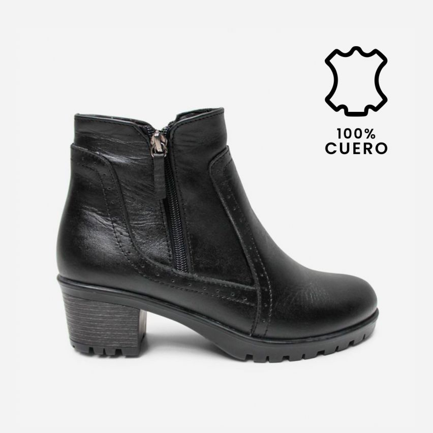 Botin Puro Cuero 1162 Negro