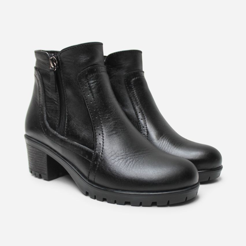Botin Puro Cuero 1162 Negro