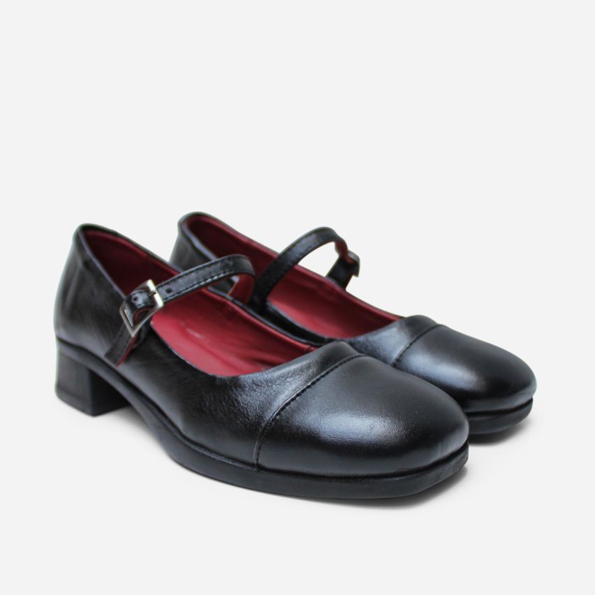 Zapato Puro Cuero 1163 Negro