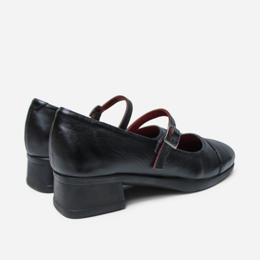 Zapato Puro Cuero 1163 Negro