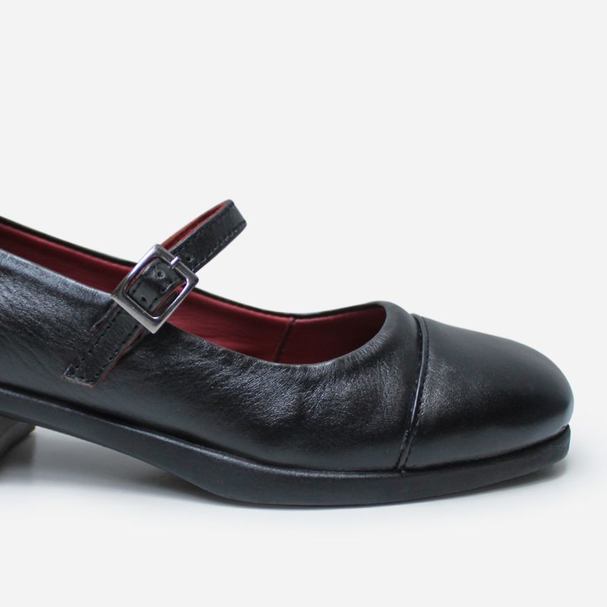Zapato Puro Cuero 1163 Negro