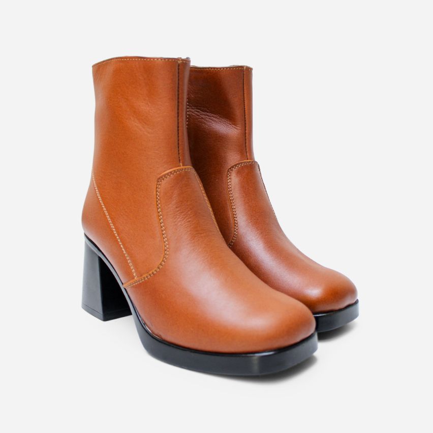 Botin Puro Cuero 1164 Caramelo