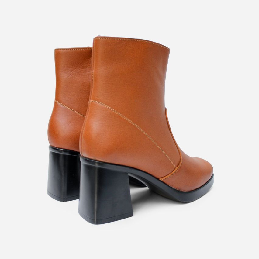 Botin Puro Cuero 1164 Caramelo