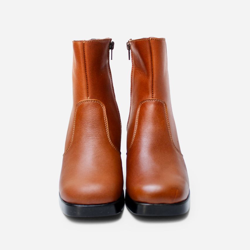 Botin Puro Cuero 1164 Caramelo