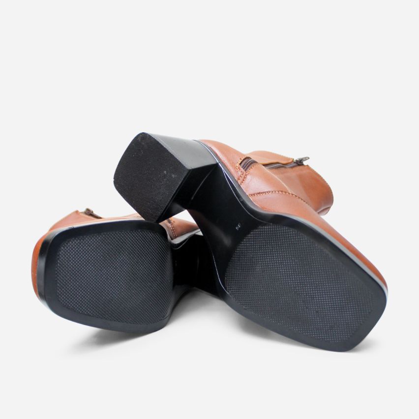 Botin Puro Cuero 1164 Caramelo