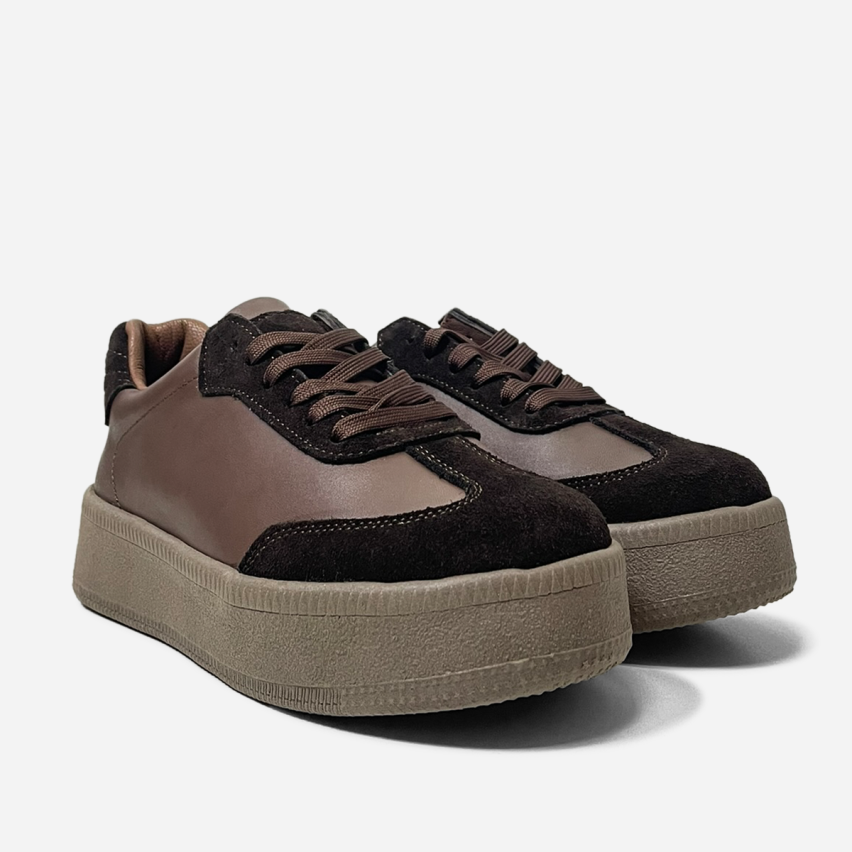 Zapatilla Puro Cuero 1165 Marrón