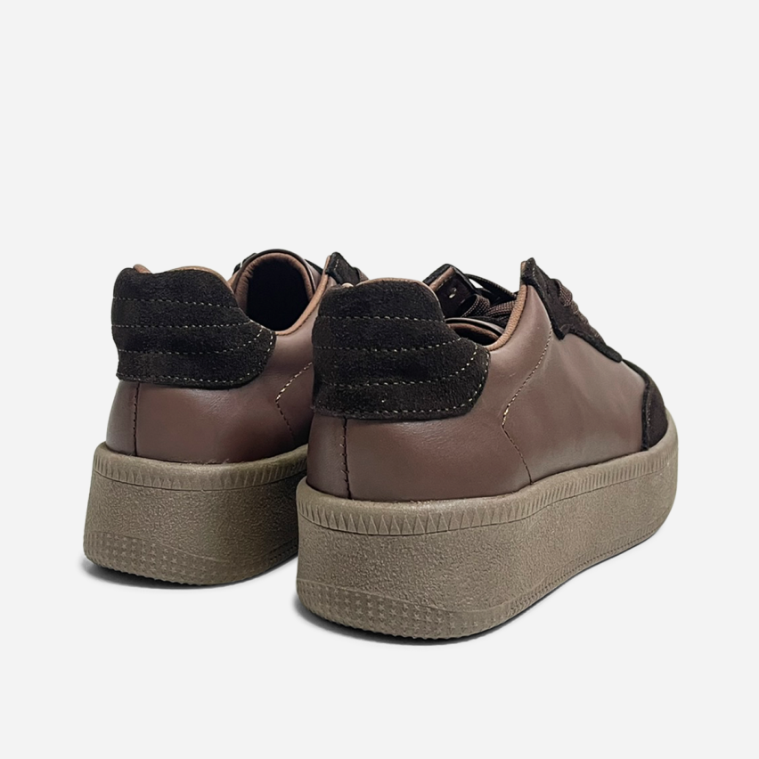 Zapatilla Puro Cuero 1165 Marrón