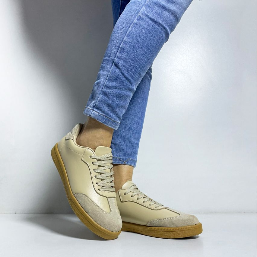 Zapatilla Puro Cuero 1165 Olivo