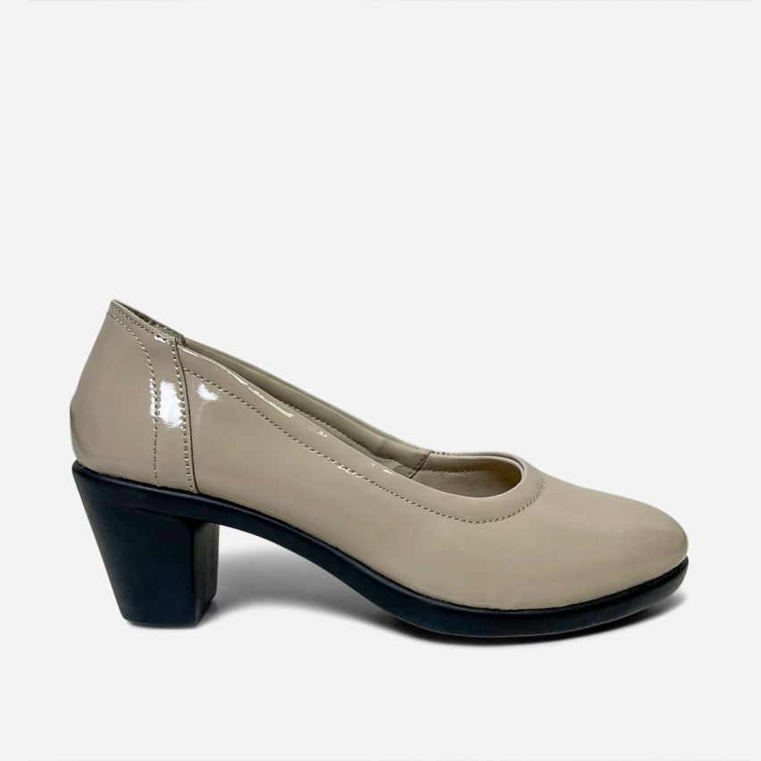 Zapato Puro Cuero 1166 Hueso Charol