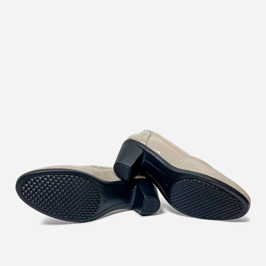 Zapato Puro Cuero 1166 Hueso Charol