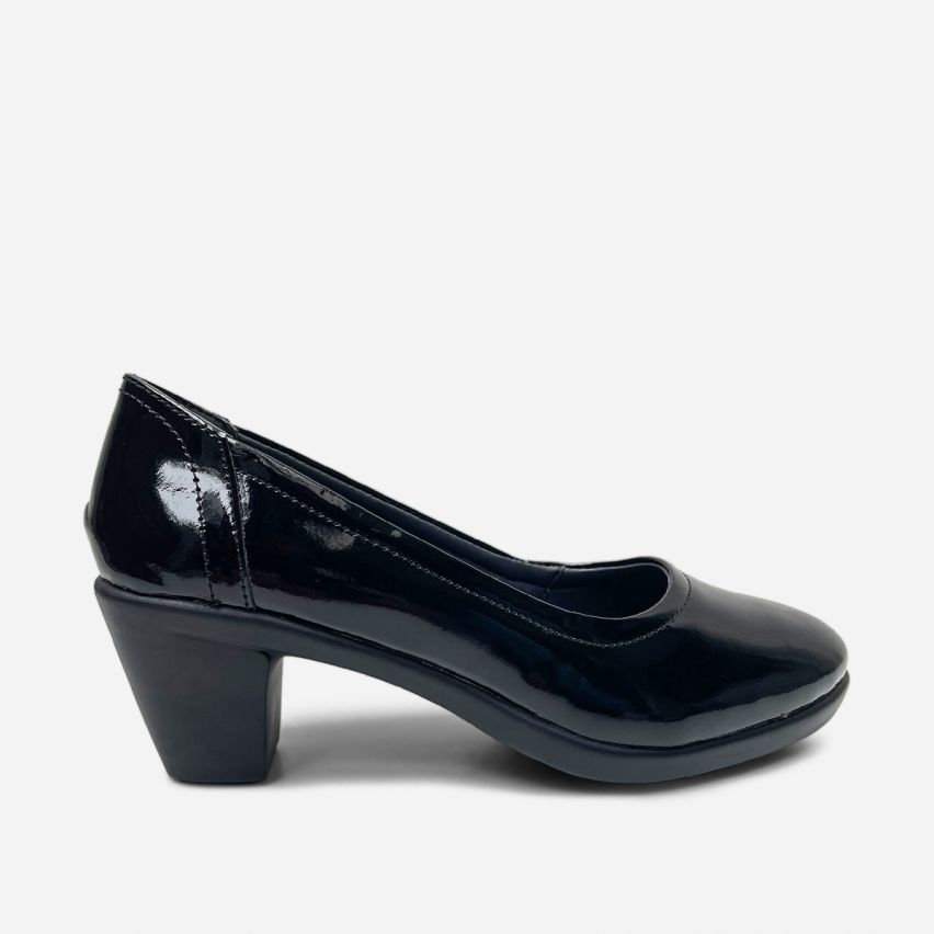 Zapato Puro Cuero 1166 Negro Charol