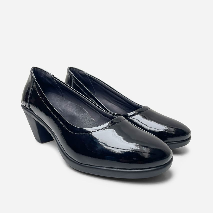 Zapato Puro Cuero 1166 Negro Charol