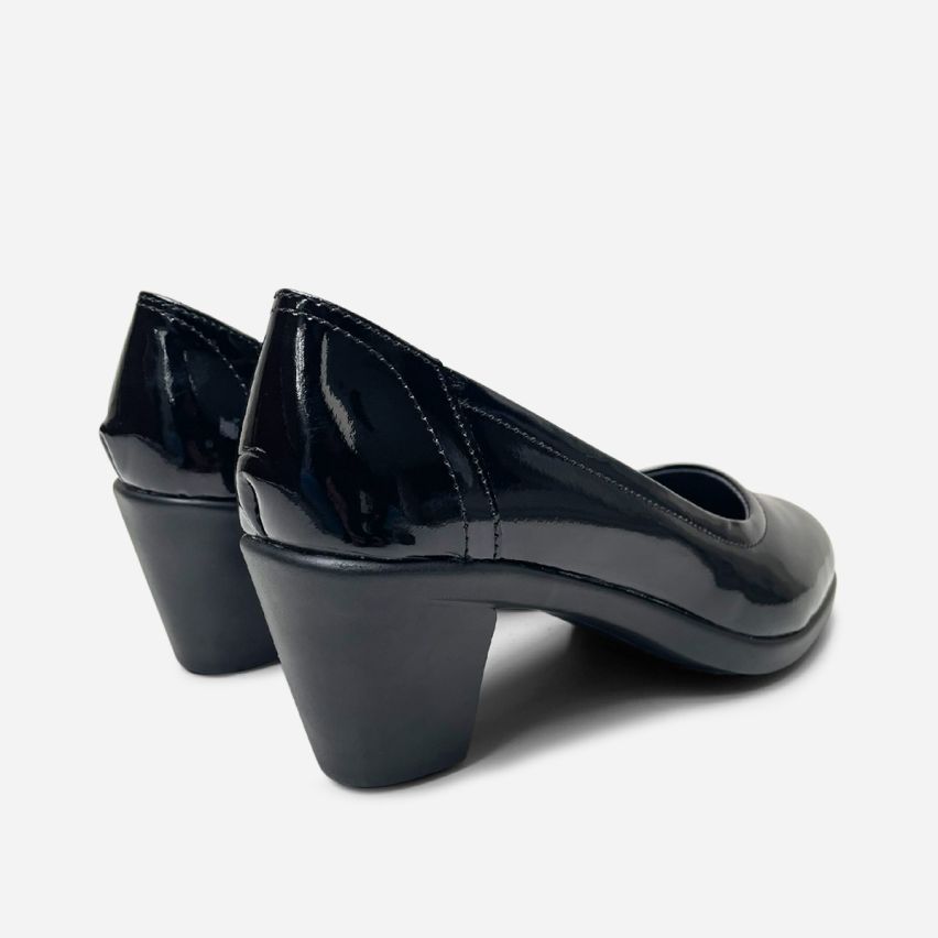 Zapato Puro Cuero 1166 Negro Charol