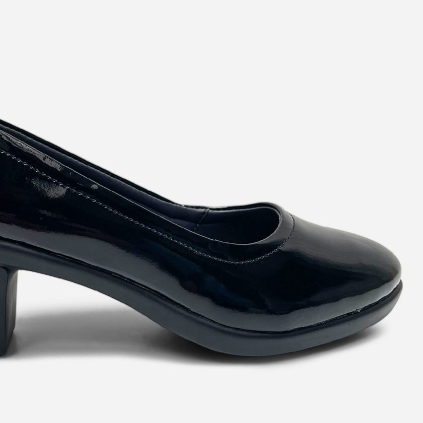 Zapato Puro Cuero 1166 Negro Charol