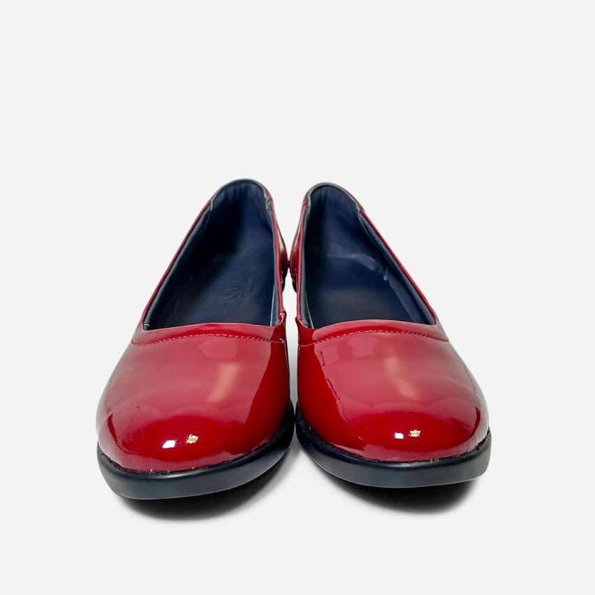 Zapato Puro Cuero 1166 Rojo Charol