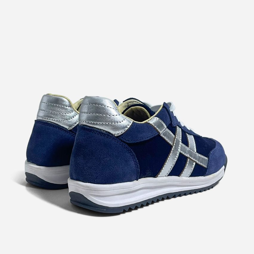 Zapatilla Puro Cuero 1167 Azul