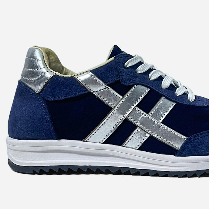Zapatilla Puro Cuero 1167 Azul