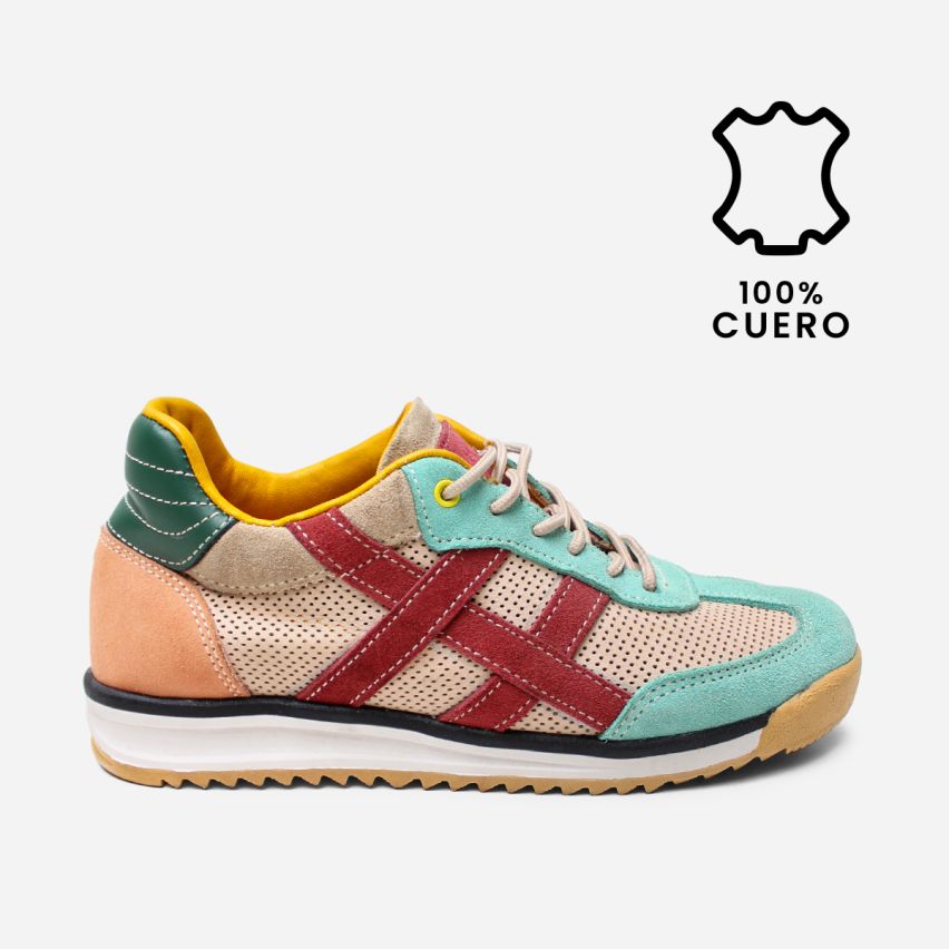 Zapatilla Puro Cuero 1167 Multicolor