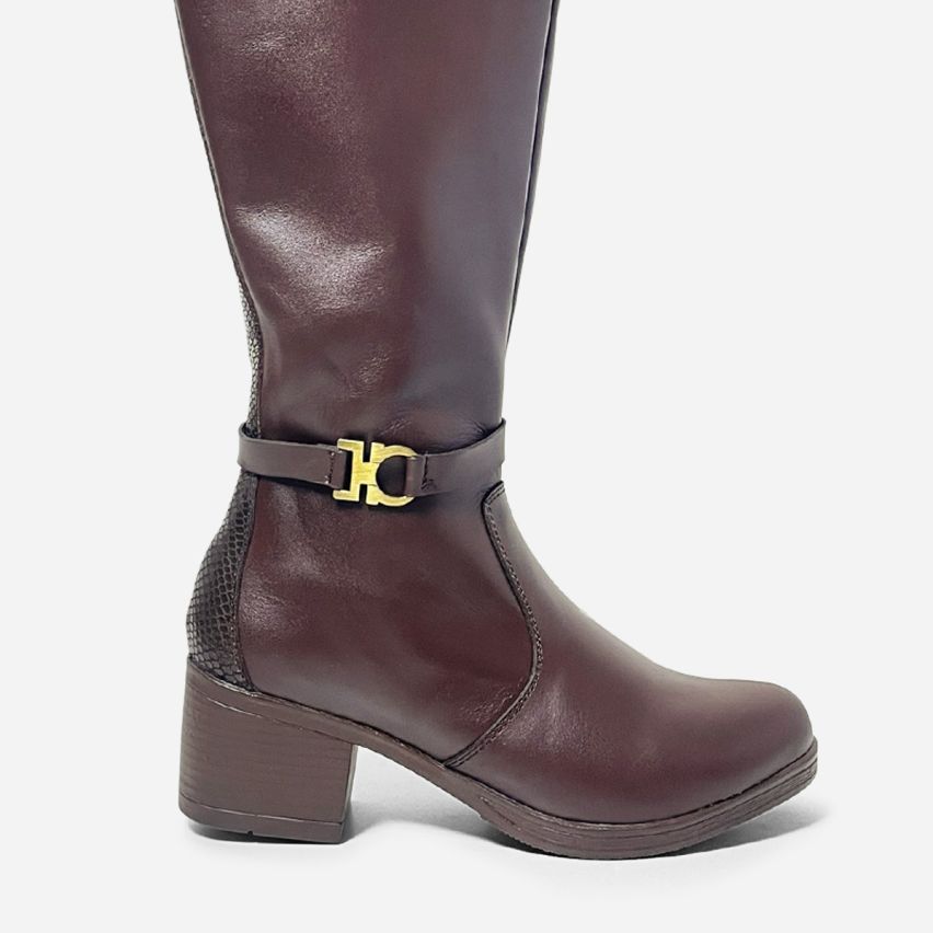 Bota Puro Cuero 1168 Marrón