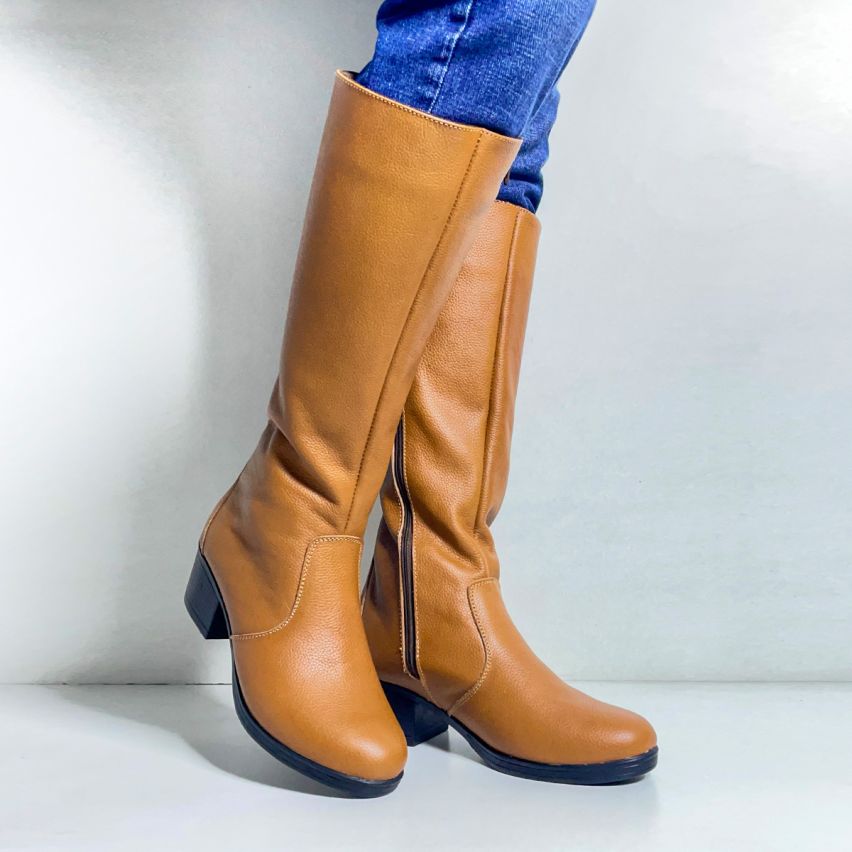 Bota Puro Cuero 1168 Miel