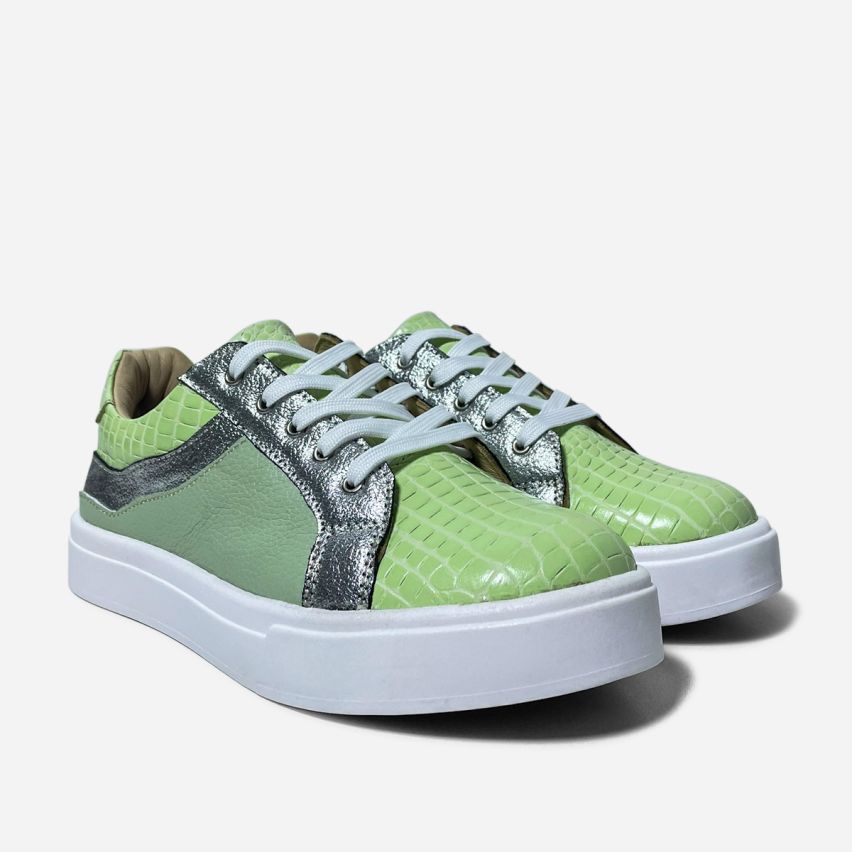 Zapatilla Puro Cuero 1172 Verde